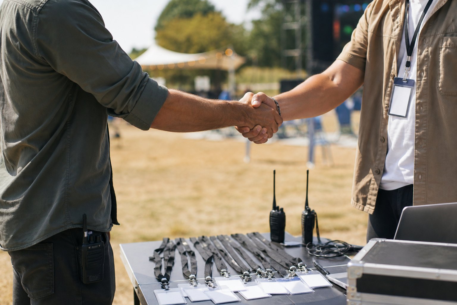 Menschen bei einer gemeinsamen Festivalaktion
